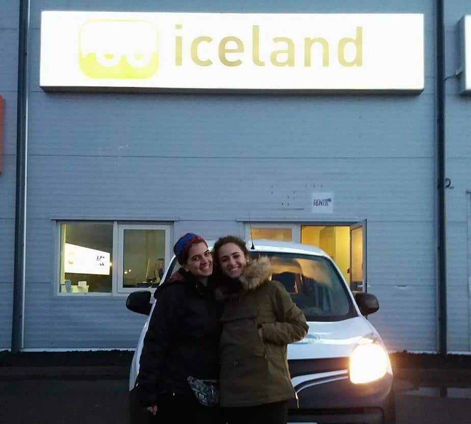 Picking up the camper van in Keflavik