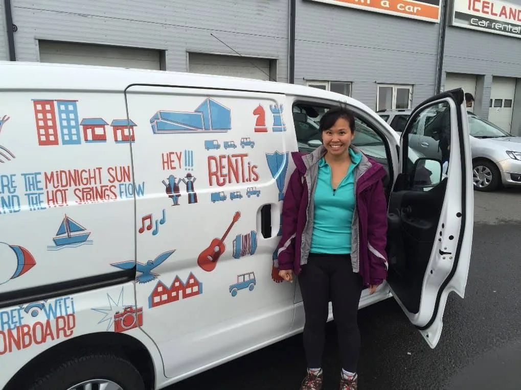 Picking up a camper van rental in Keflavik