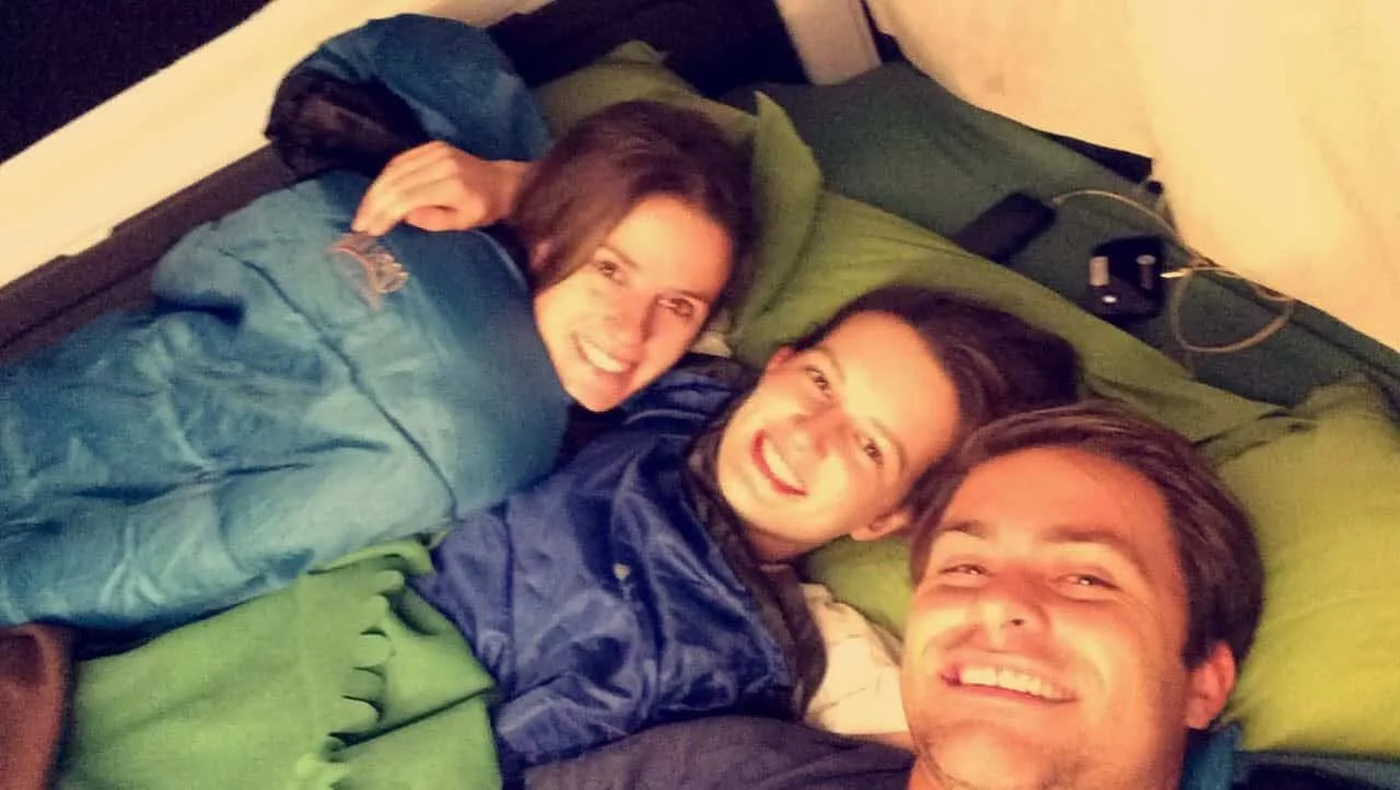 Sleeping in a camper