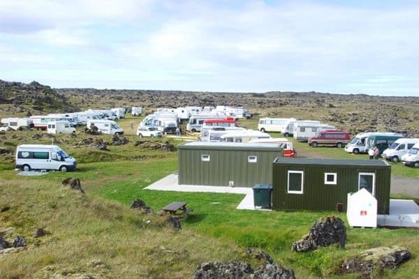 Camping in Hellissandur on Snaefell peninsula