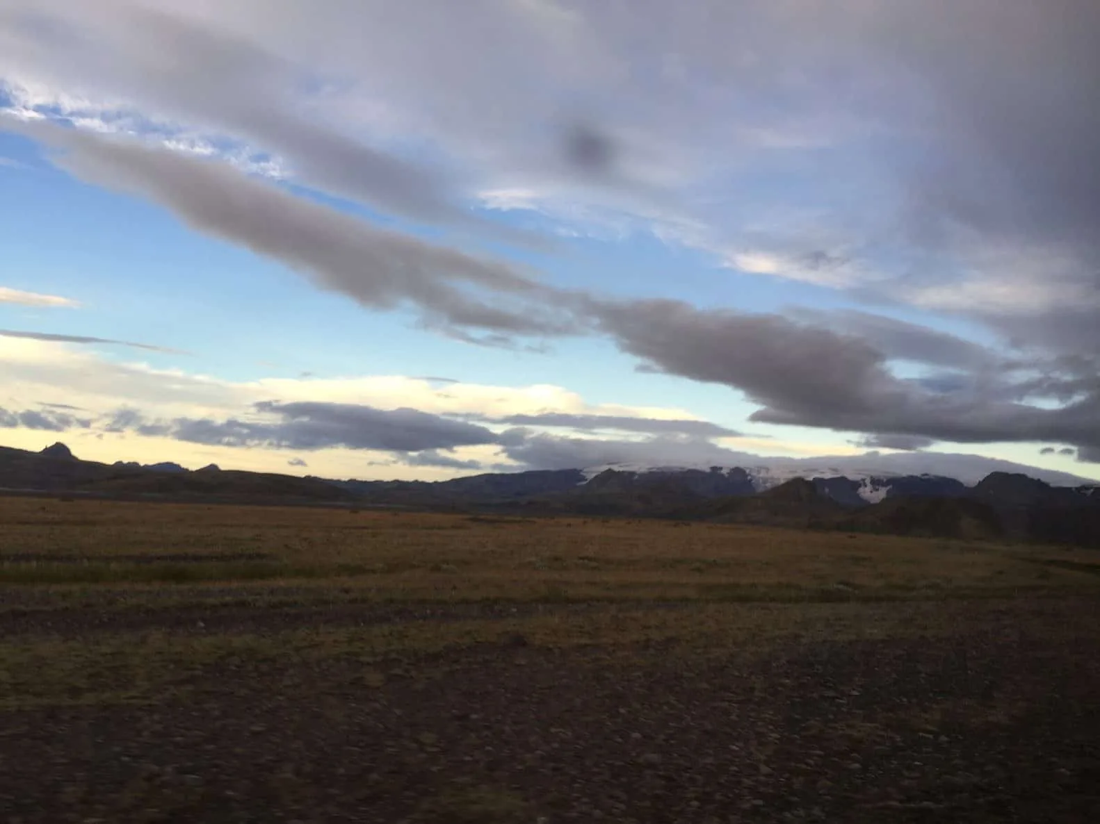 Campsite in Skógar, south Iceland
