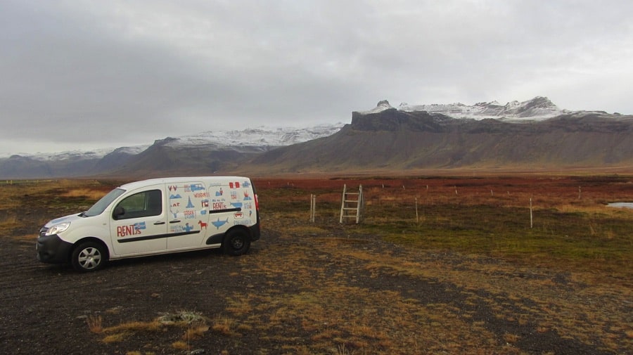 A campsite in Iceland