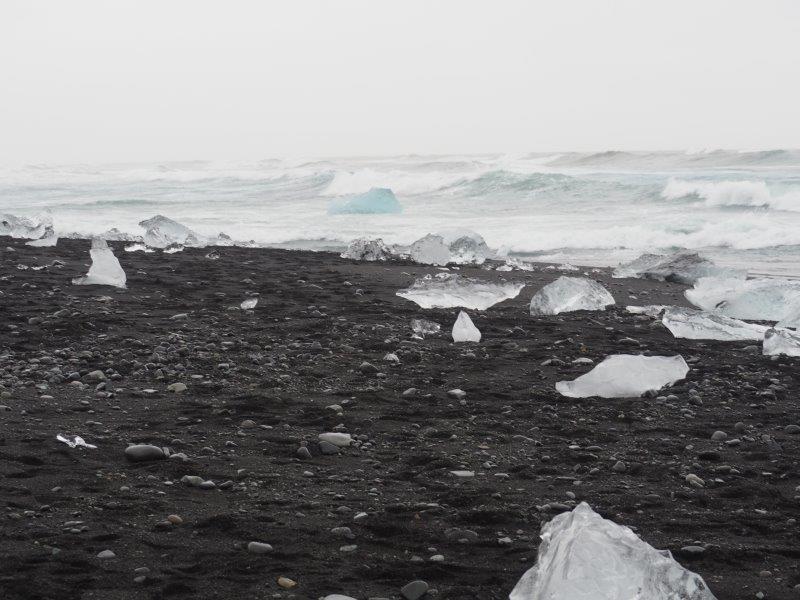 The Diamond beach in Iceland