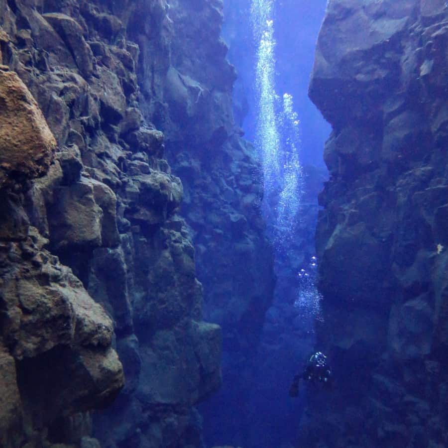 Diving in Silfra