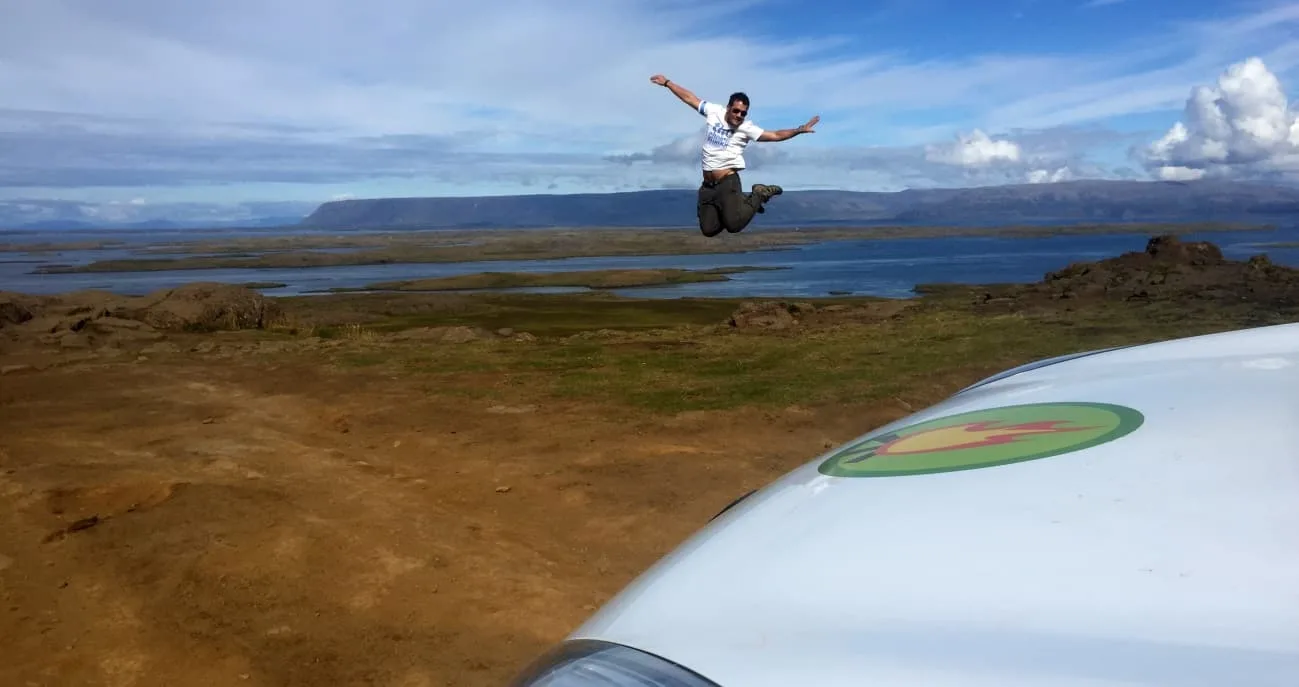Driving to Kirkjufell on Snæfellsnes
