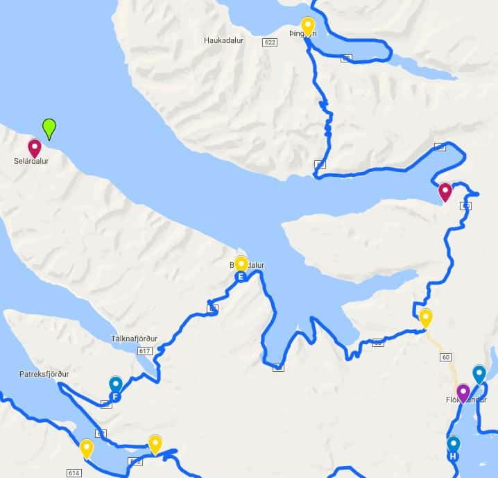 Driving west Westfjords
