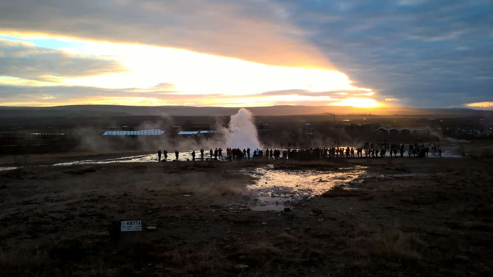 Strokkur in Iceland erupting