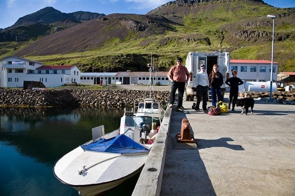 Ferry to Látravík in the Westfjords in Iceland