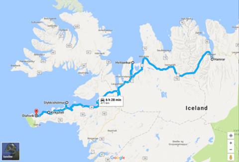 From Akureyri to Ólafsvík