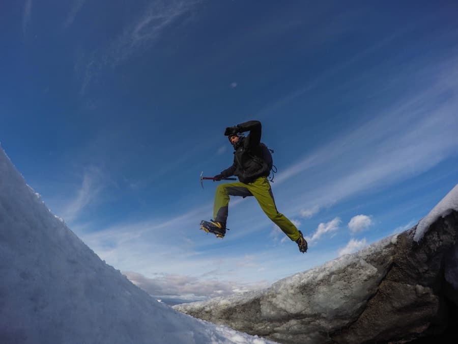 Having fun on glaciers