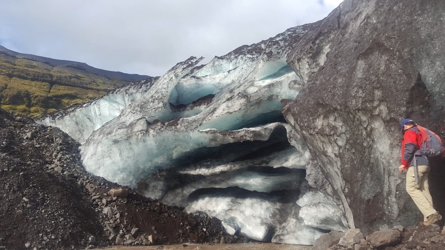 Hiking on glaciers in Iceland