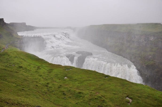 The famous Gullfoss waterfall