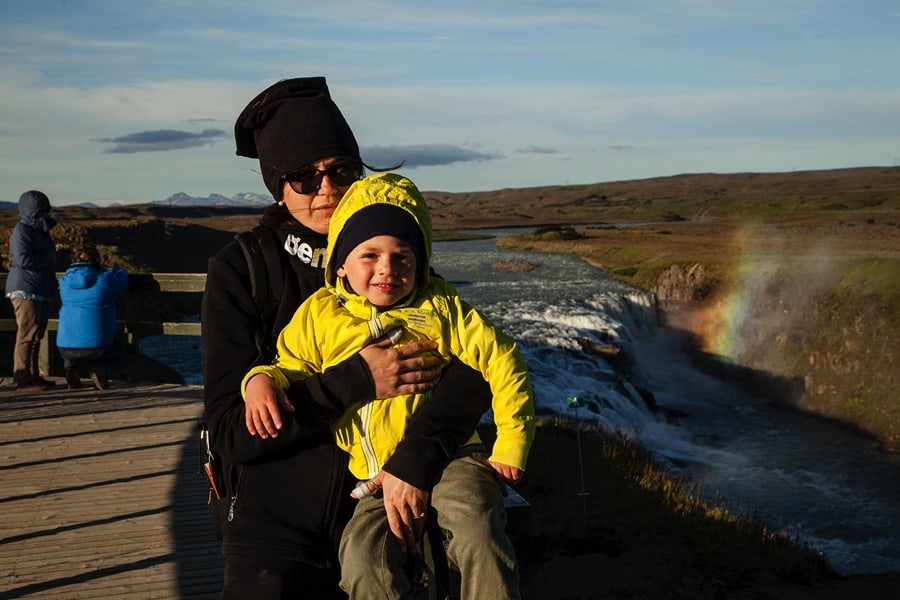 Gullfoss waterfall. One of the attractions on the Golden Circle