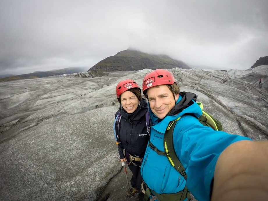 Glacier walking in Iceland