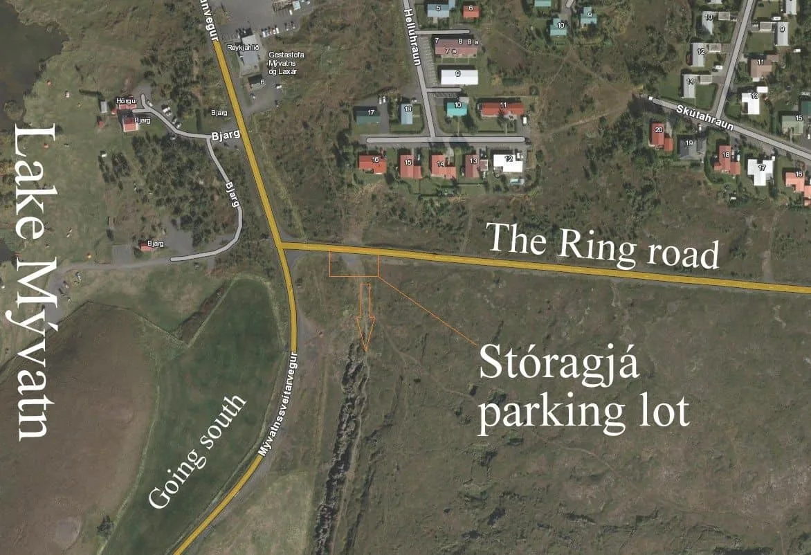 Directions to Stóragjá