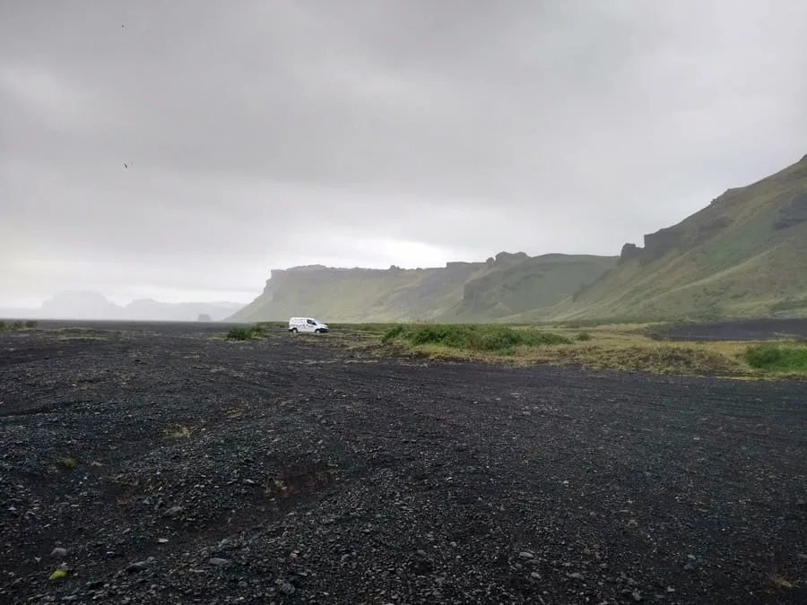 Icelandic black sand beach Icelandic black sand beach