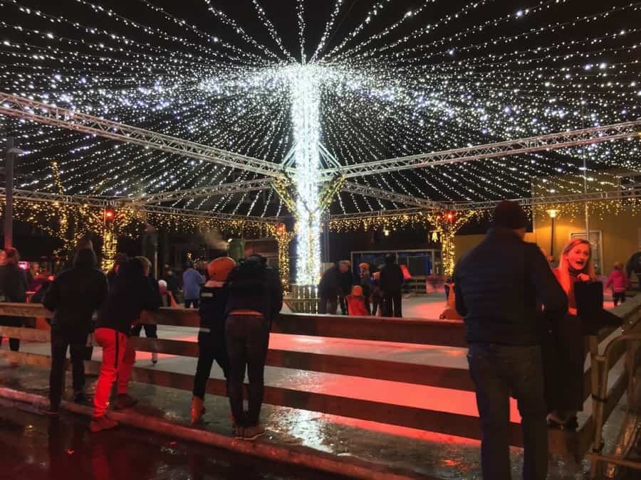 Ice skating in Iceland