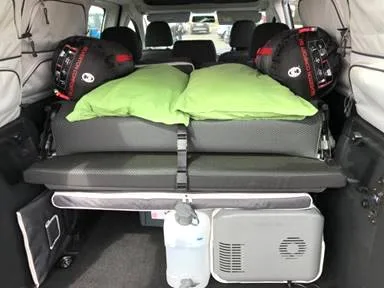 The interior of our camper van
