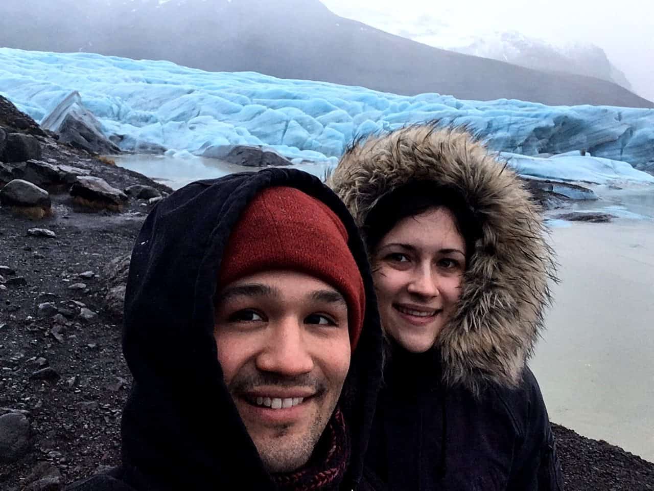 Jökulsárlón glacial lake in February