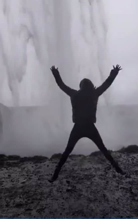 Behind Skógafoss