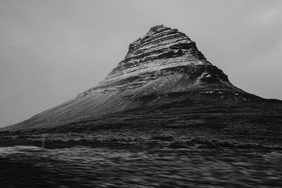 Kirkjufell in B/W