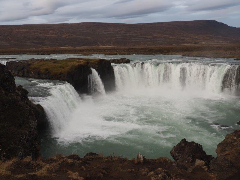 Goðafoss, the waterfall of the gods