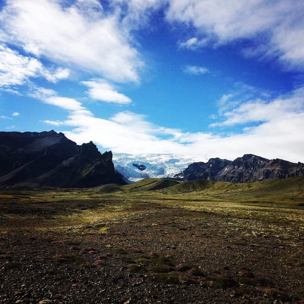 Close to Eyjafjallajökull glacier