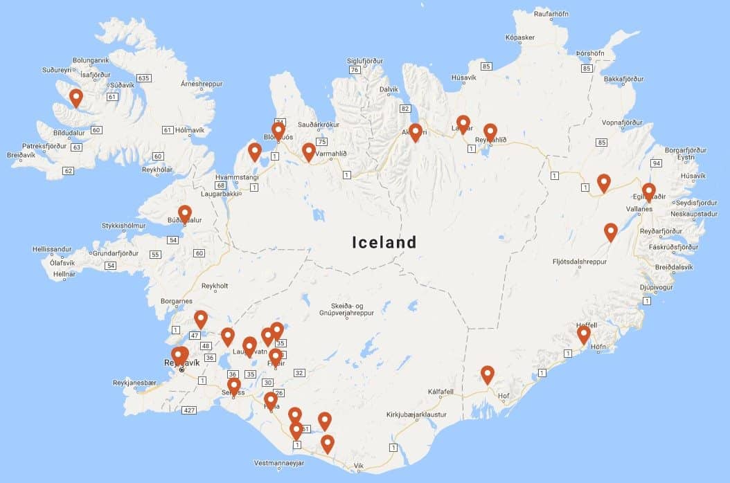 All year around Campsites in Iceland