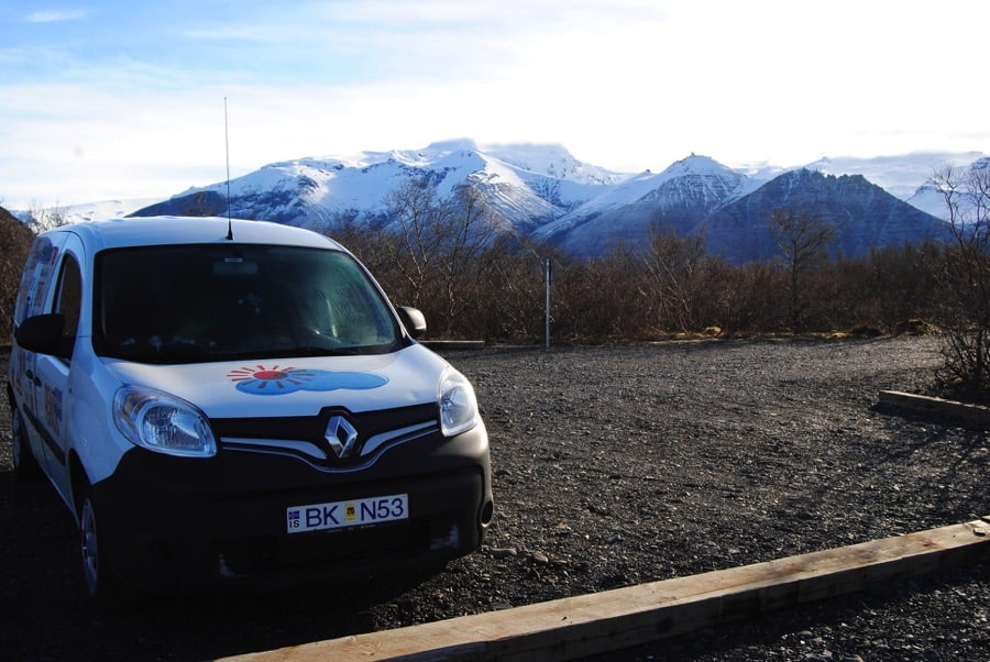 Our camper we rented in Iceland