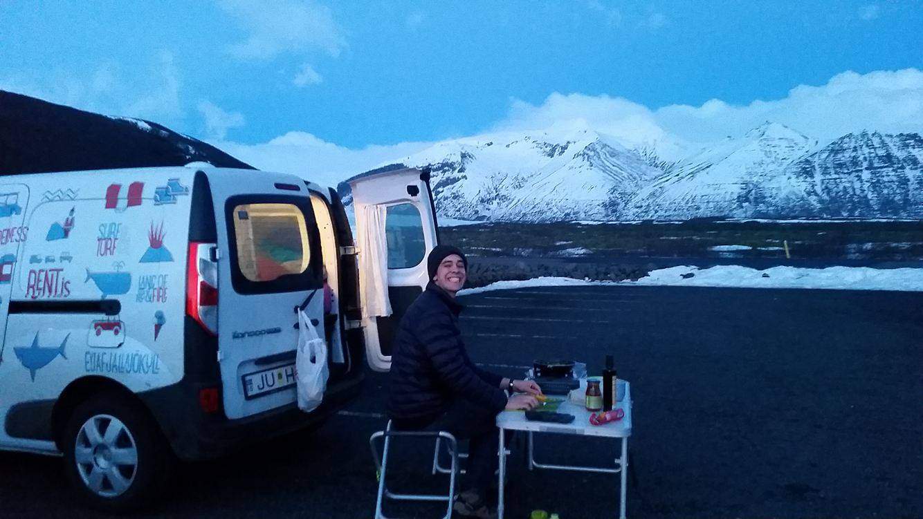 Cooking outside in March