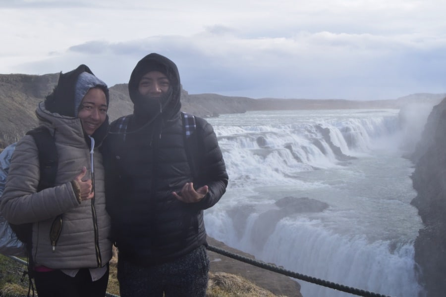 The waterfall Gullfoss