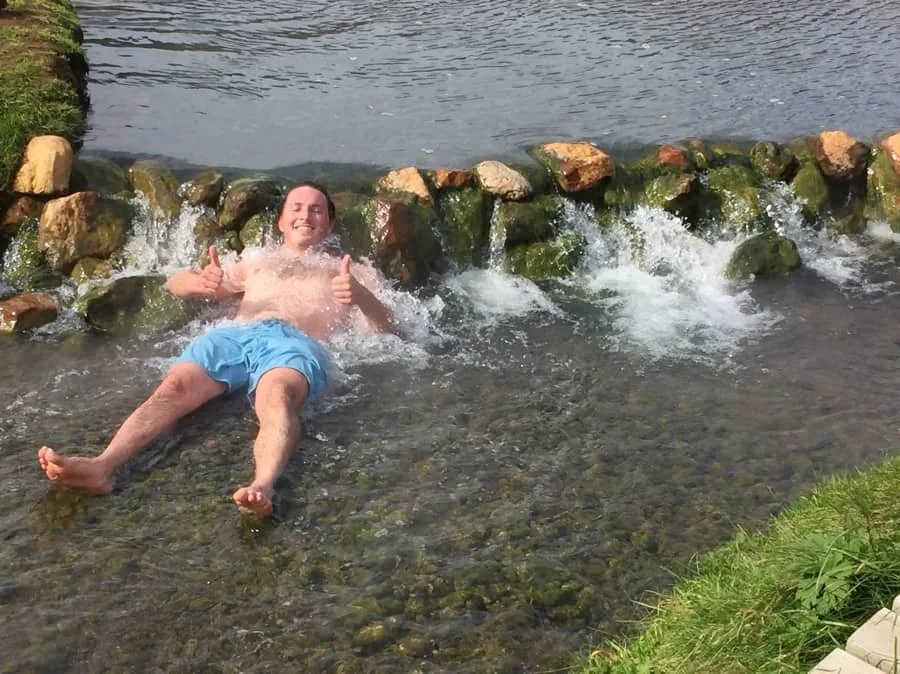 Geothermal spring in South Iceland