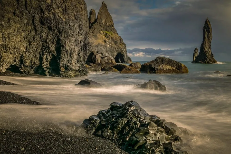 Reynisdrangar in twilight Reynisdrangar in twilight