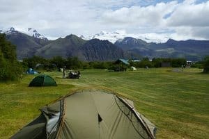 Camping in Skaftafell, Vatnajökull National park