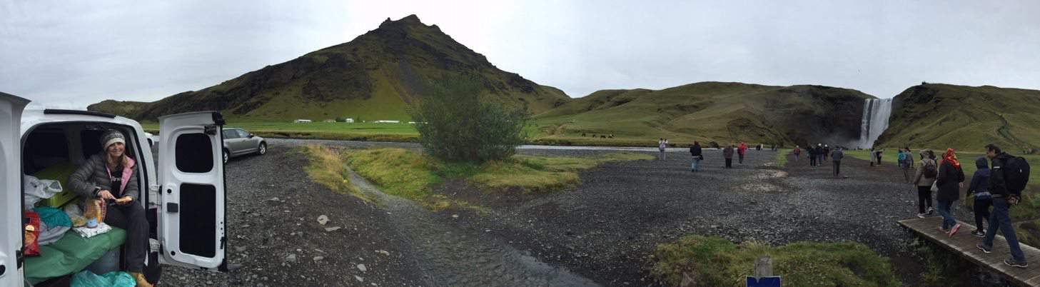 Skógafoss campsite