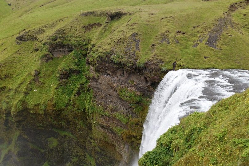 On top of Skógafoss