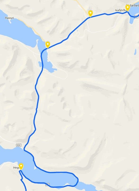 Going south from Ísafjörður