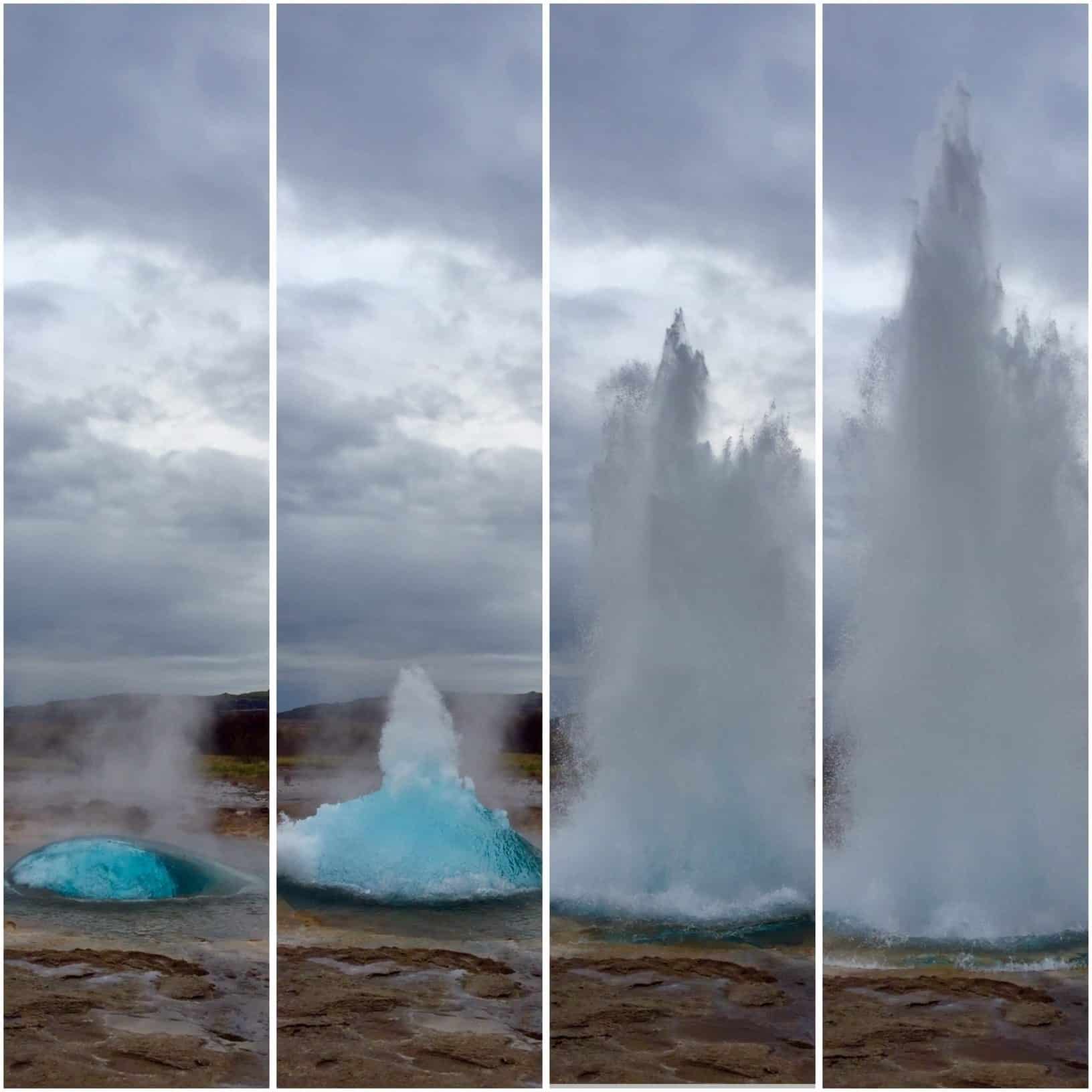 Strokkur erupts