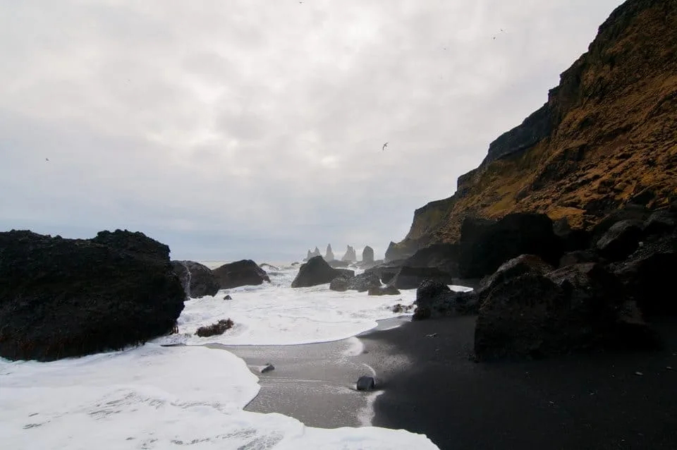 Black sand beach outside Vik