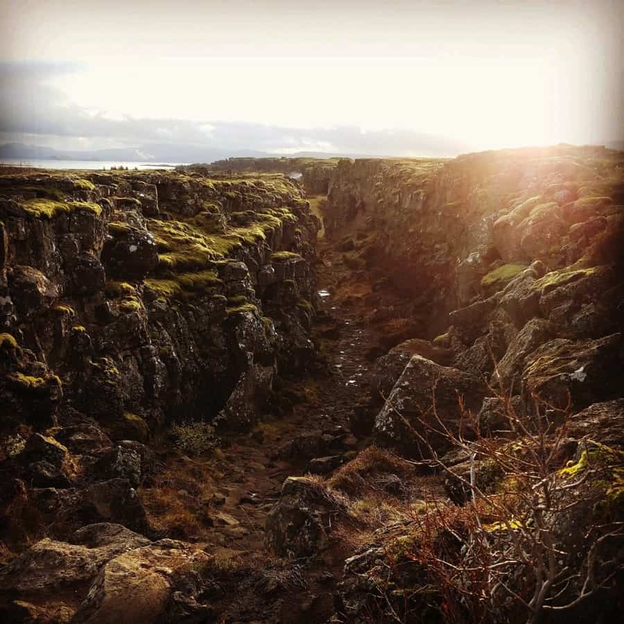 Tectonic plates in Iceland