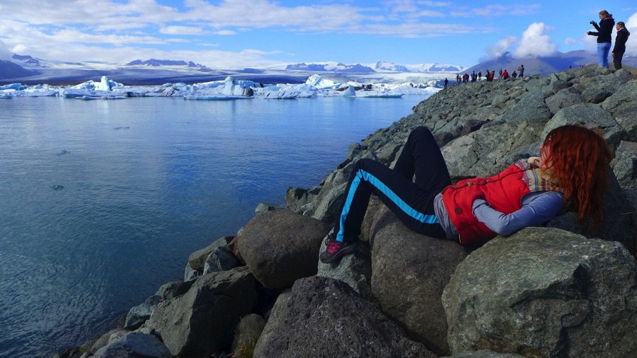 The glacier lake Jökulsárlón