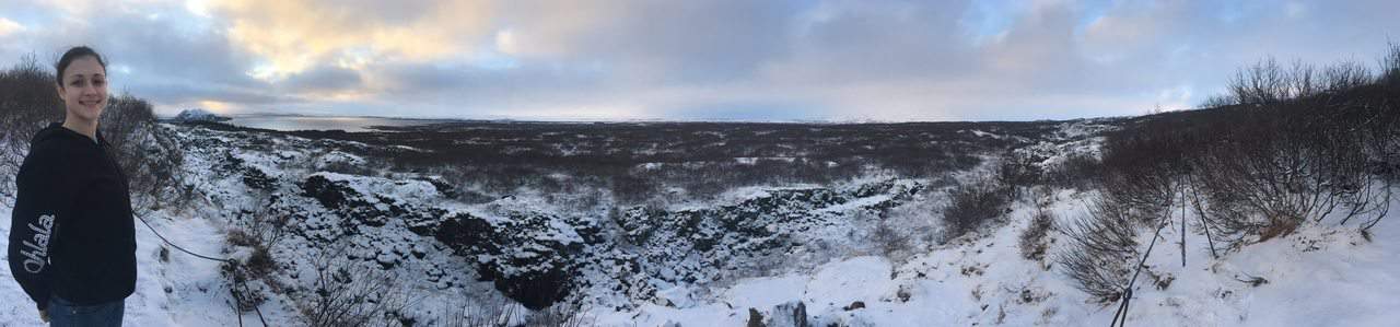 Þingvellir in February