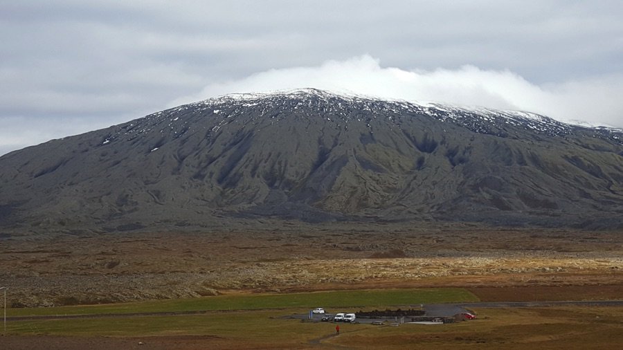Camper traveling in Iceland