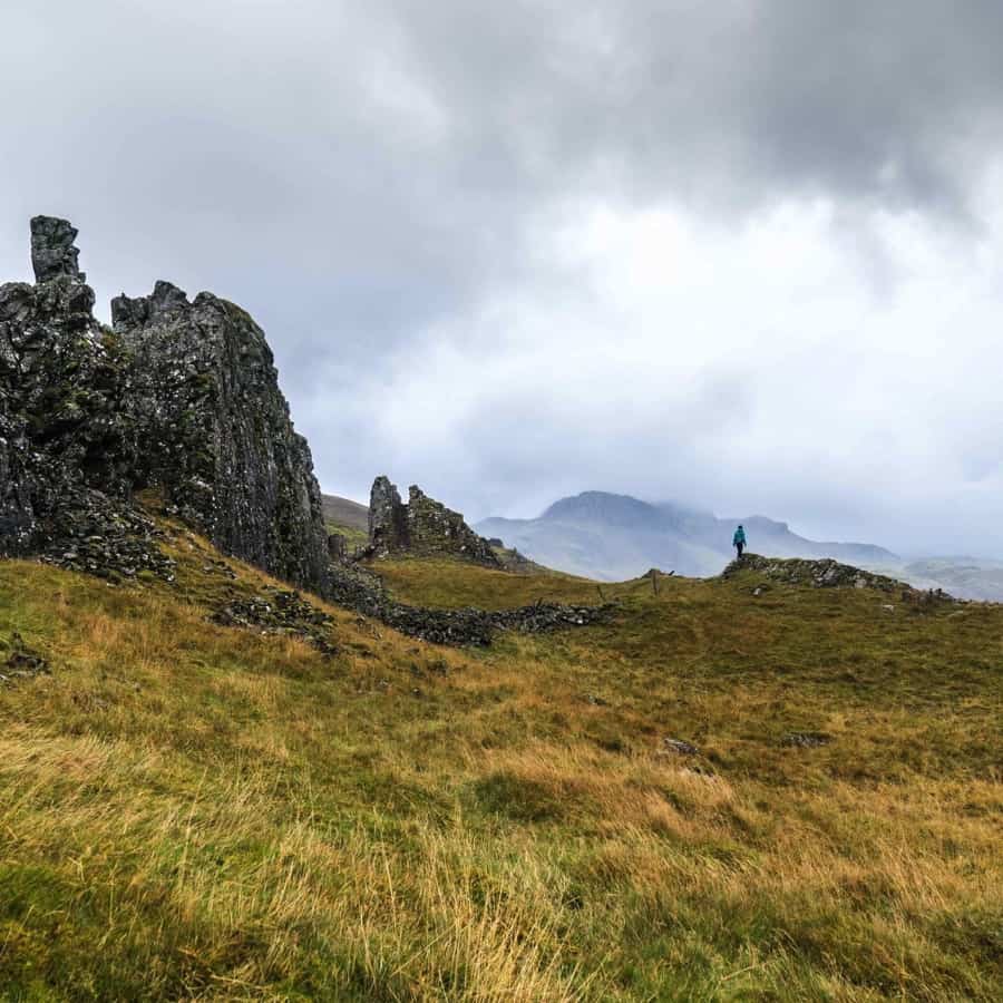 Hiking in the rain at Þingvellir