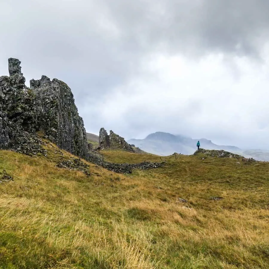 Hiking in the rain at Þingvellir