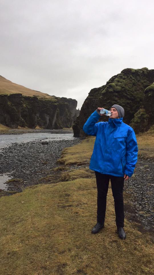 The water from Fjaðrárgljúfur canyon is super clean