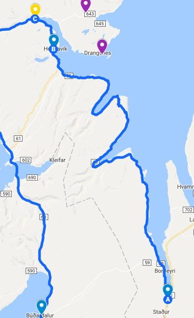 First leg of the Westfjords