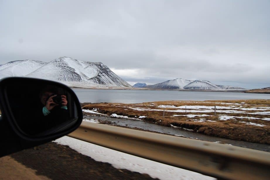 Winter camping in a camper van in Iceland