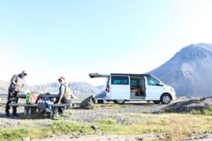 Campsite in Iceland Campsite in Iceland
