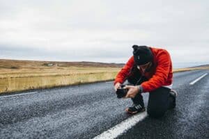 Fernando shooting by the Ring road